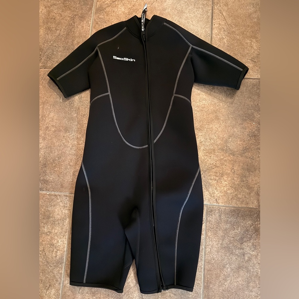 Seaskin Women's Black Shorty Wetsuit